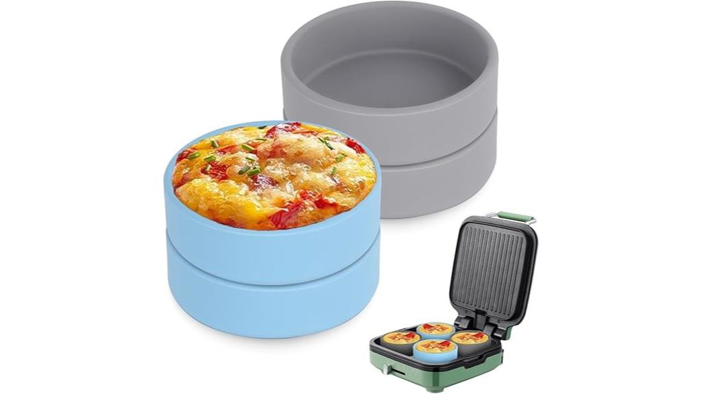 silicone egg molds set