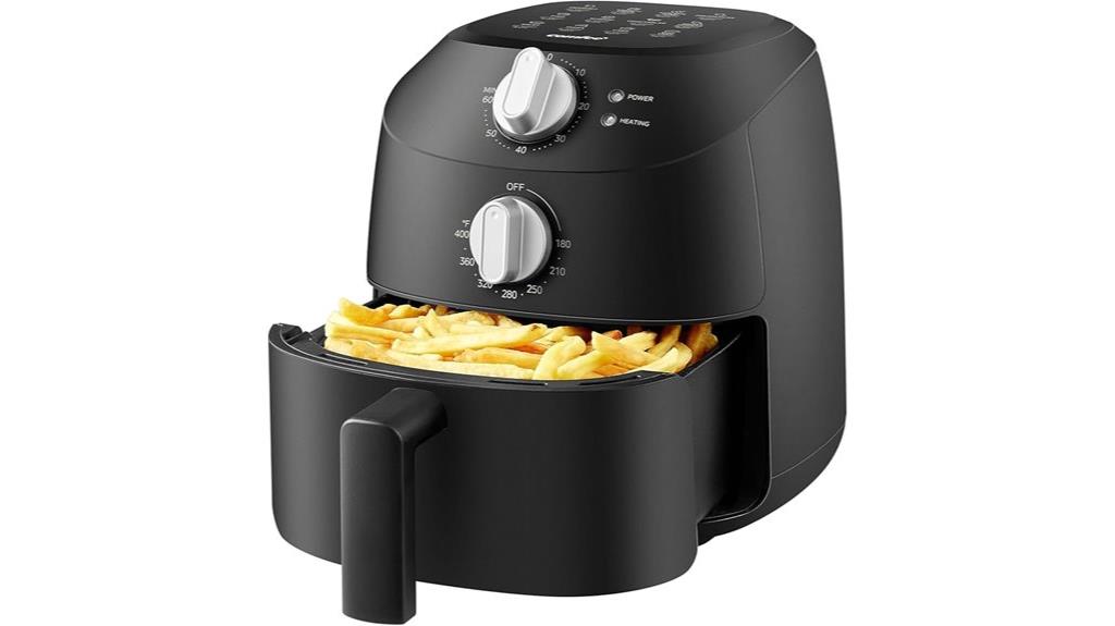 small air fryer with menus