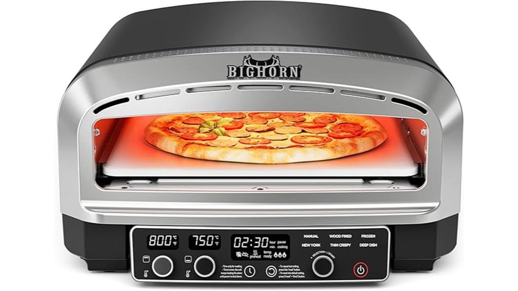 small electric countertop pizza oven