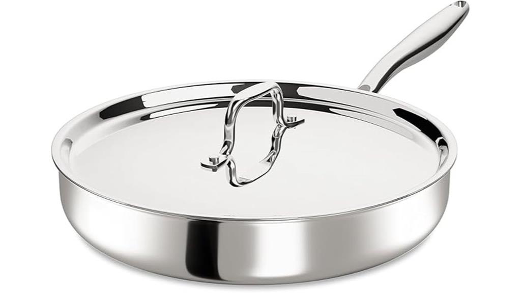 small stainless steel skillet