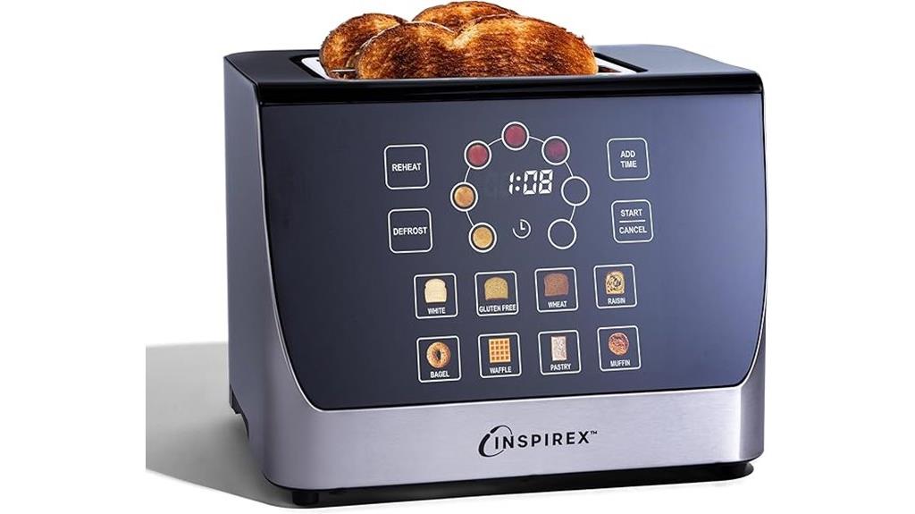 smart 2 slice touch toaster