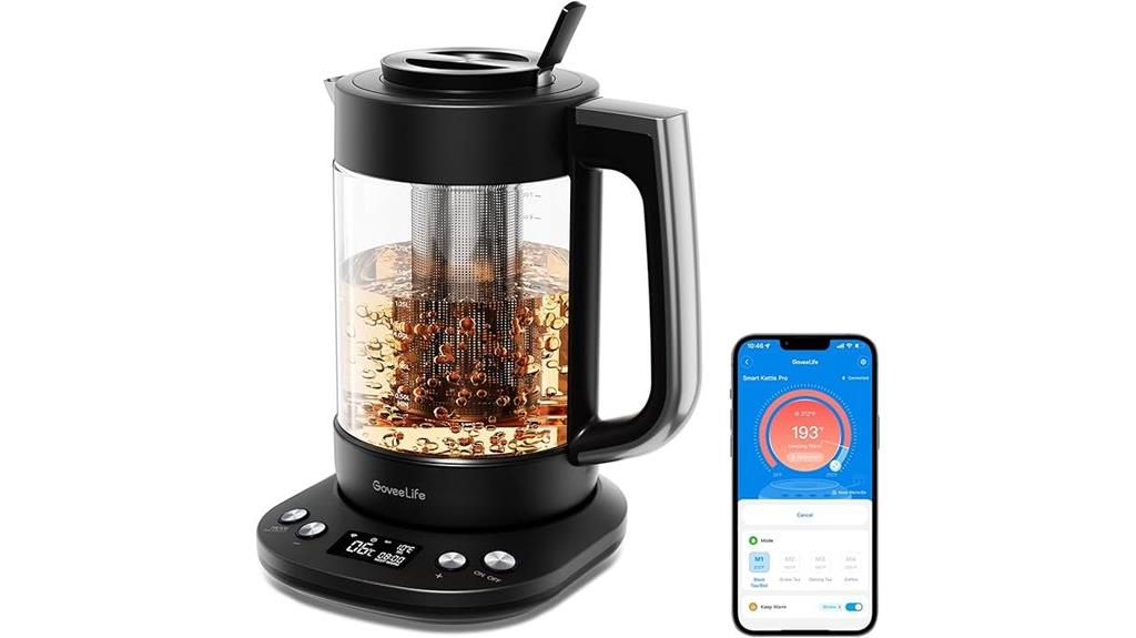 smart kettle with infuser