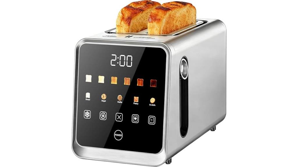 smart stainless steel toaster