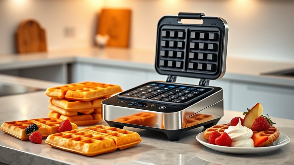 smart waffle maker features