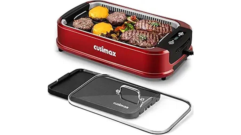 smokeless indoor electric grill