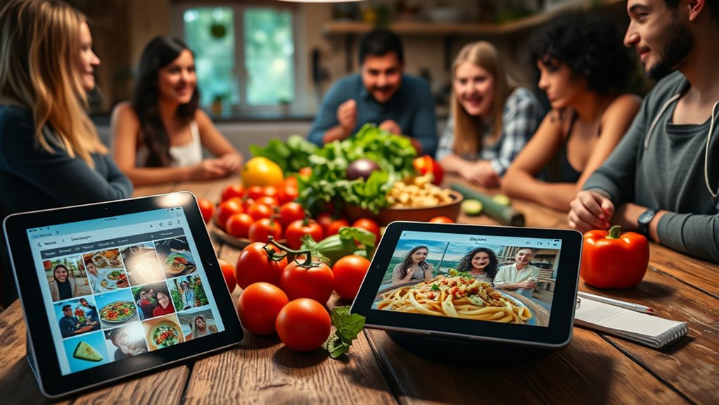 social media food sharing platforms