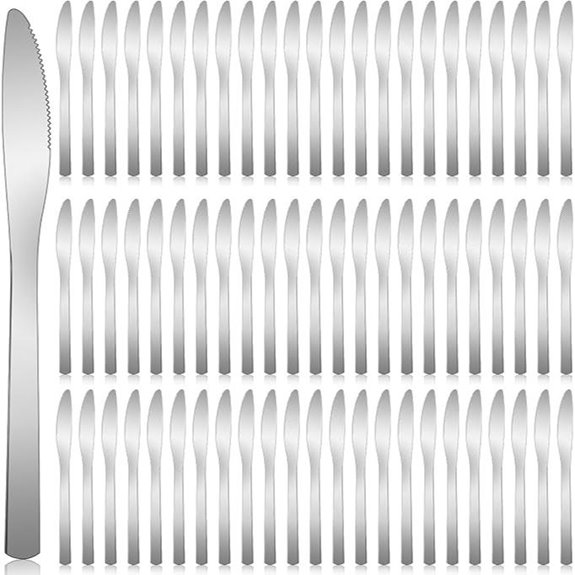 Gisafai 150 Pcs Stainless Steel Dinner Knives Set