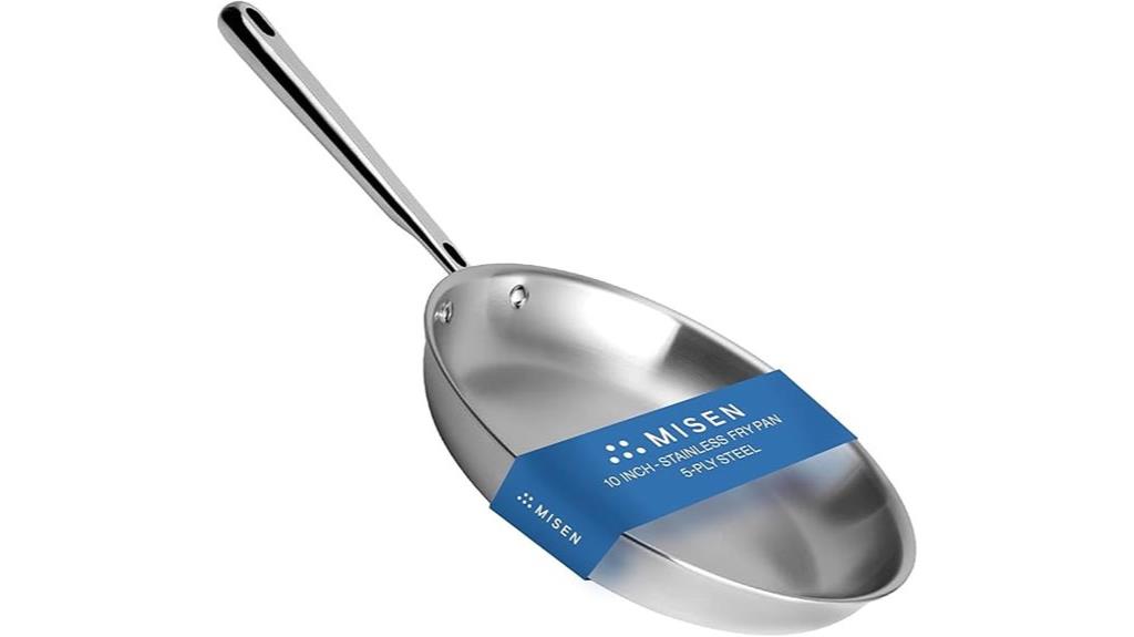 stainless steel frying pan