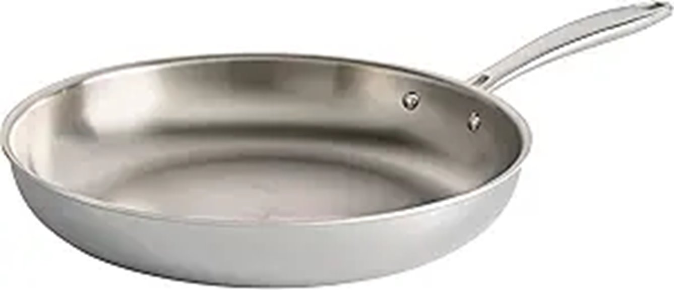 stainless steel frying pan