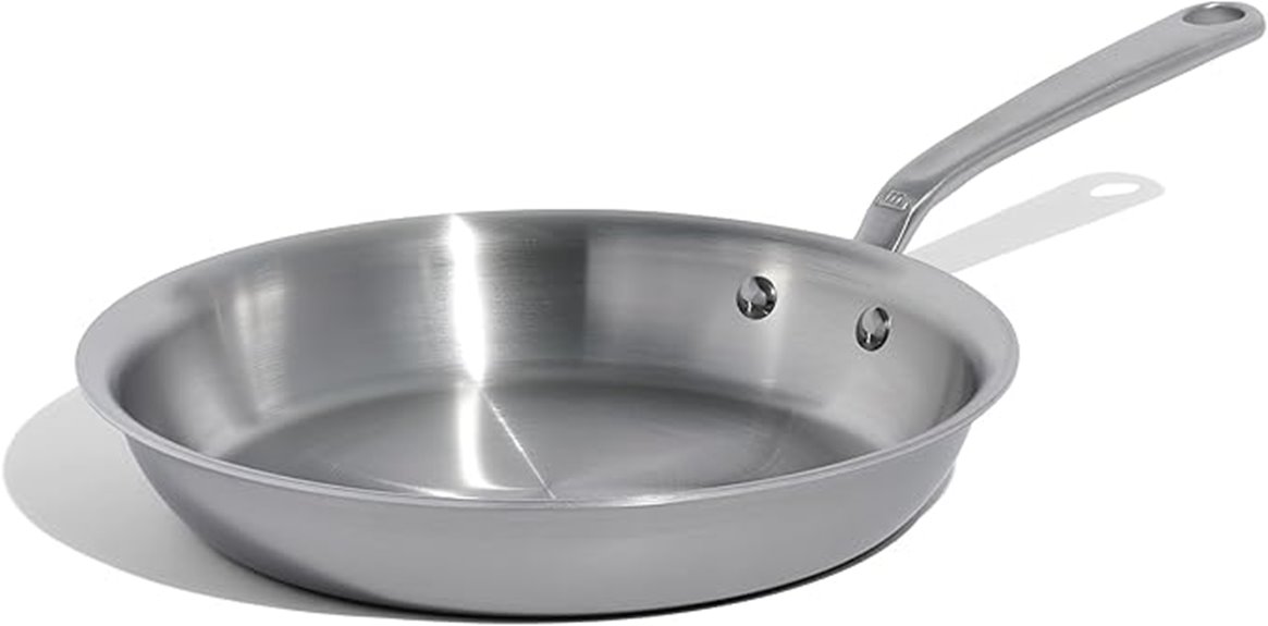 stainless steel frying pan