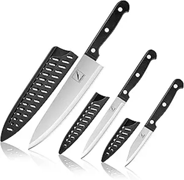 3-Piece Stainless Steel Kitchen Knife Set