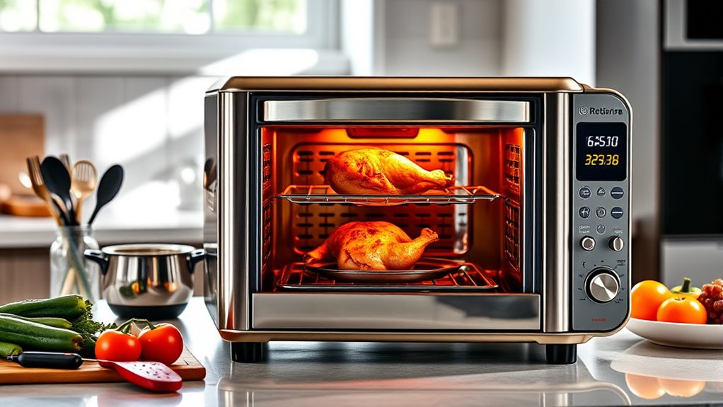 top rotisserie air fryer ovens