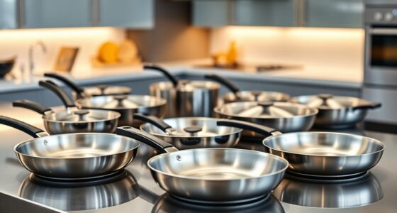 top stainless steel searing pans
