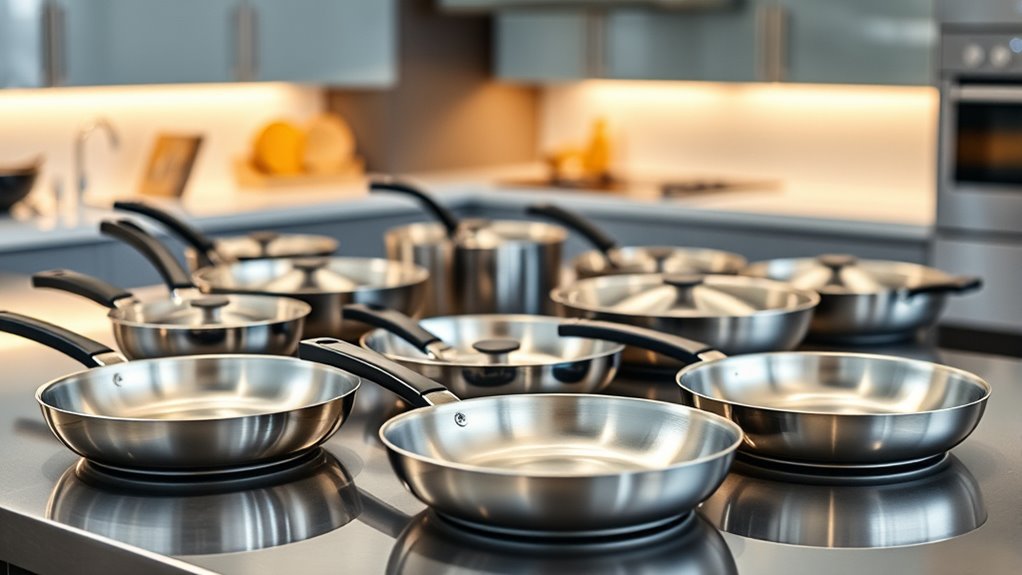 top stainless steel searing pans