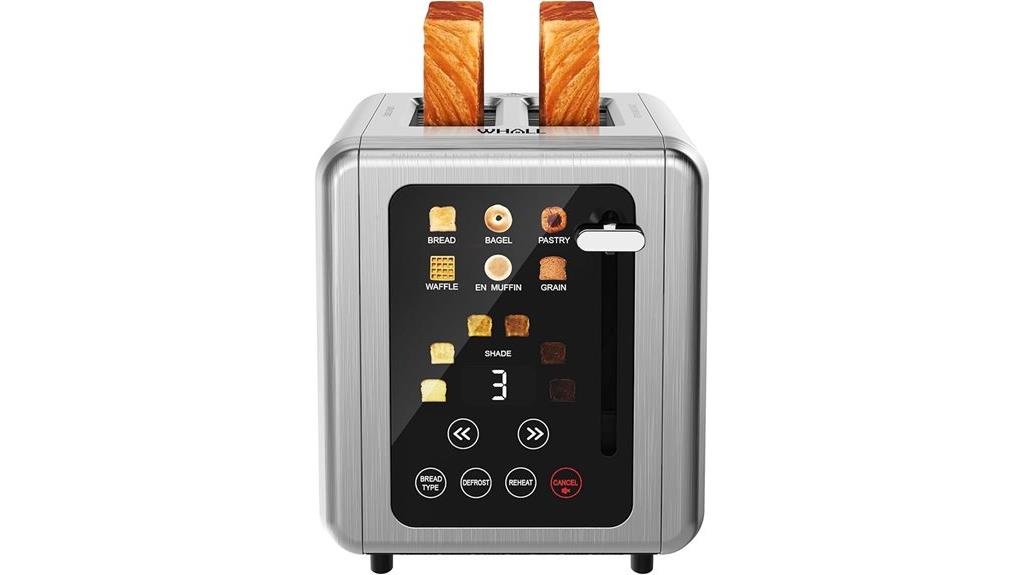 touchscreen 2 slice toaster