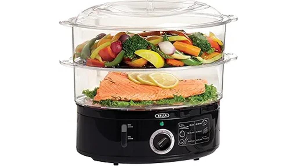 two tier food steamer