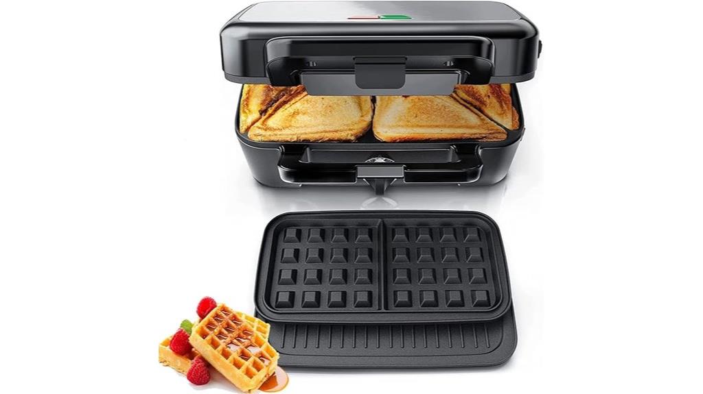 versatile sandwich waffle maker