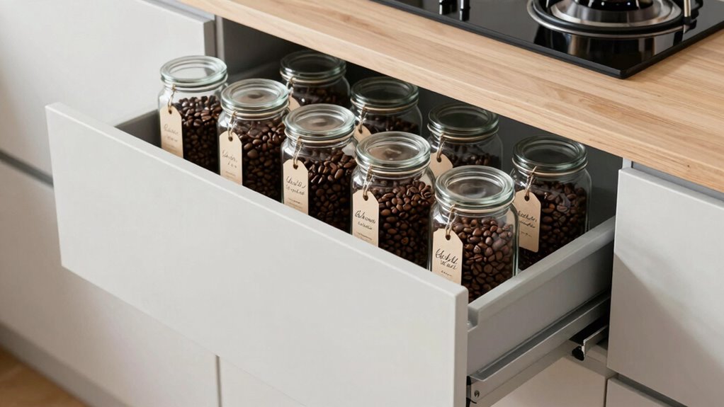 hidden coffee storage solution