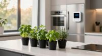 indoor herbs complement kitchen