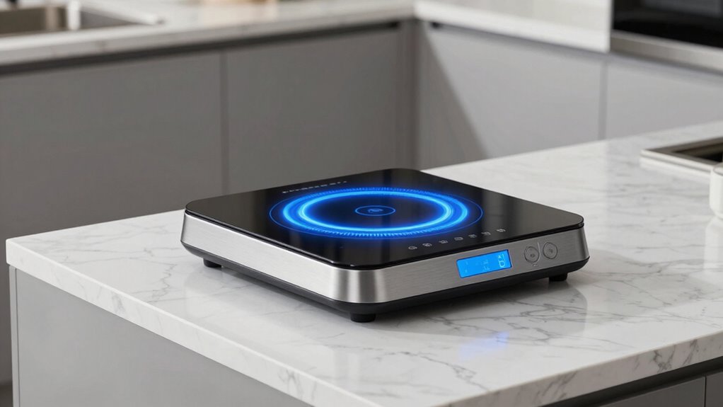 modern portable induction cooking