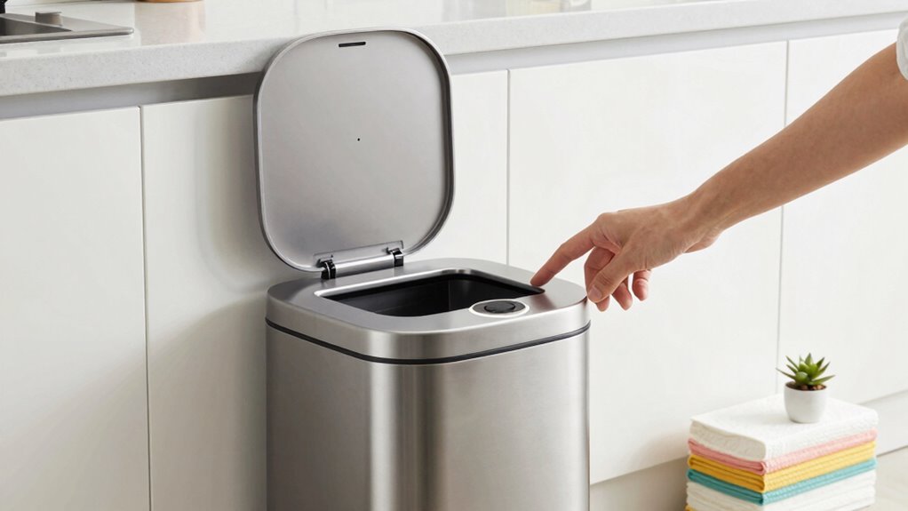 touchless hygienic trash convenience