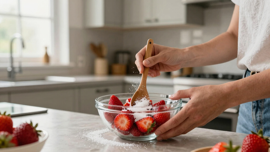 How to Macerate Strawberries With Sugar