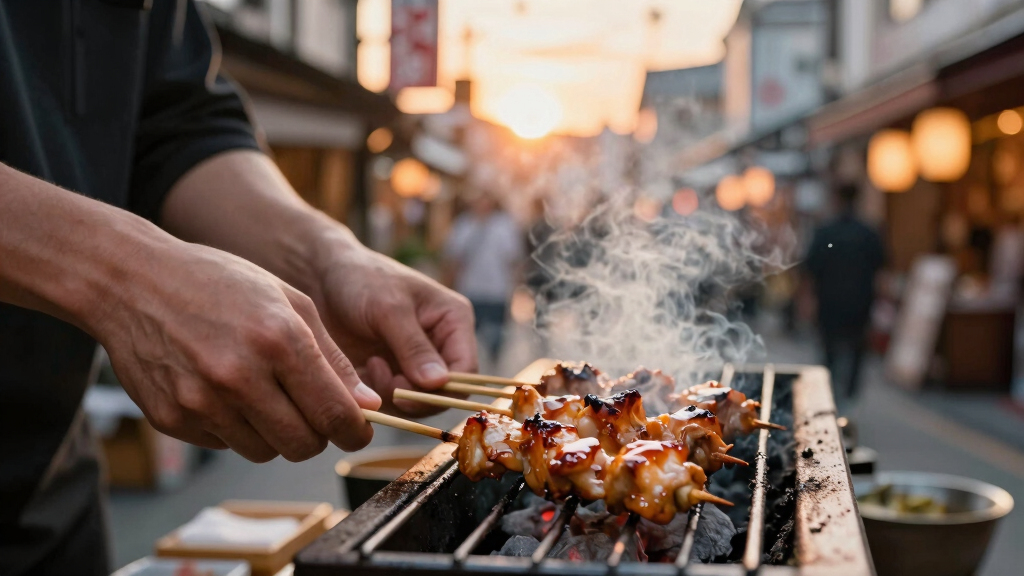 Japanese street yakitori