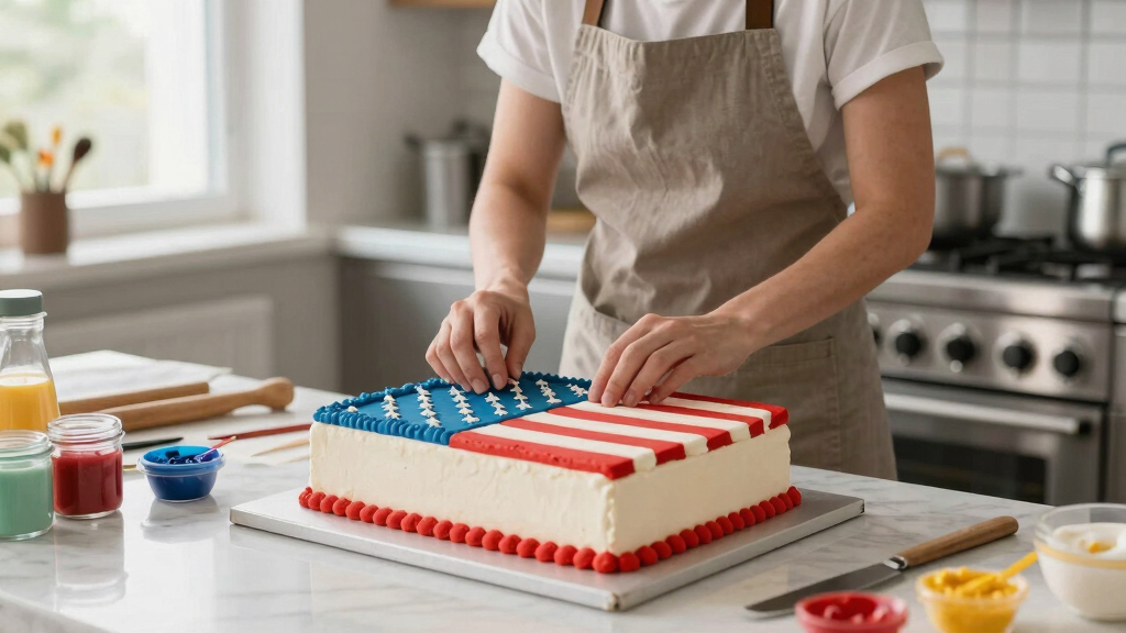 Martha's Giant Flag Cake Served 250 Guests—Here's How to Make It Yourself