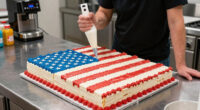 Martha Stewart Serves Huge American Flag Cake with 250 Pieces for Founding Father-Themed Party