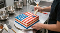 Martha Stewart Serves Huge American Flag Cake with 250 Pieces for Founding Father-Themed Party