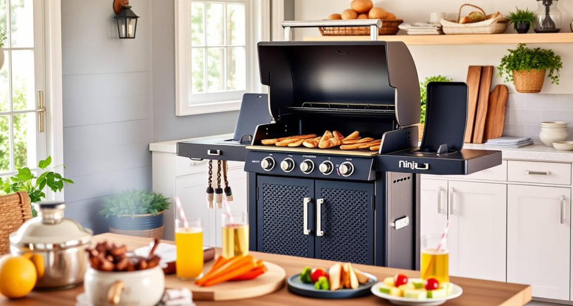 Master Summer BBQ with Ninja OG951 Woodfire Pro Connect Grill