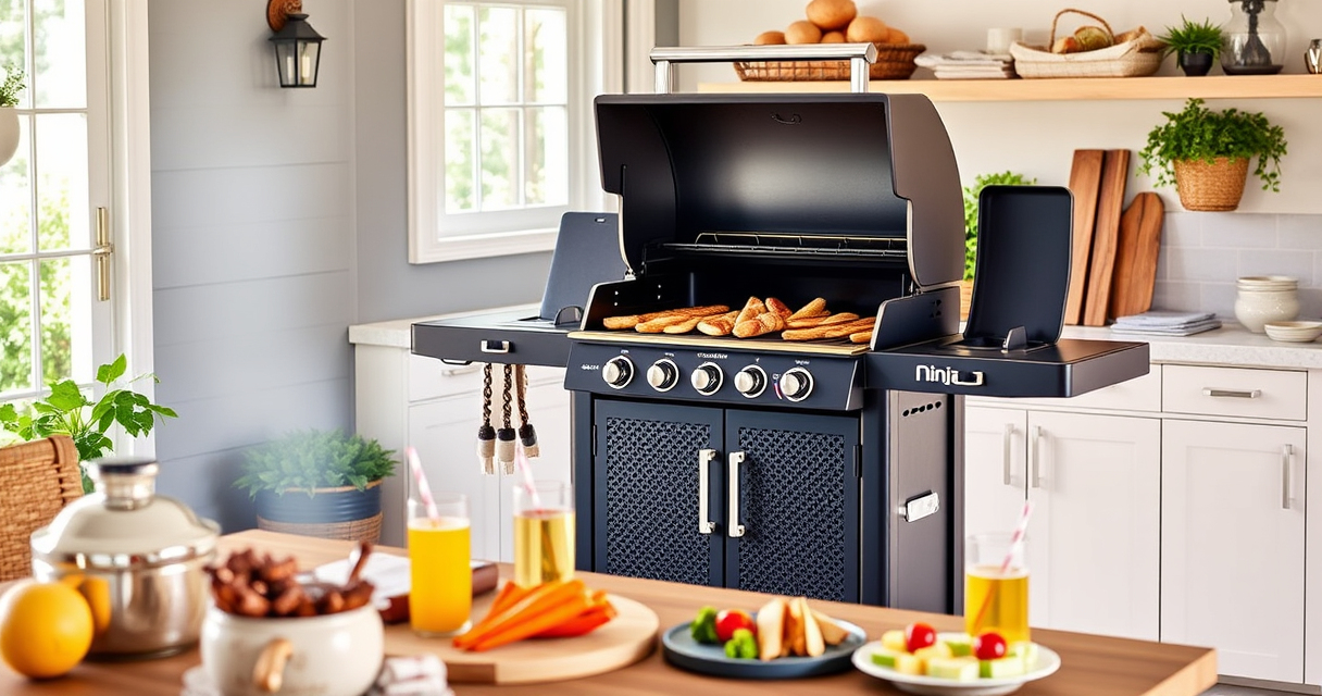 Master Summer BBQ with Ninja OG951 Woodfire Pro Connect Grill