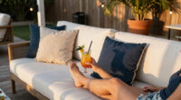 These $15 Pillows Instantly Created Chic Beach Club Vibes in My Backyard