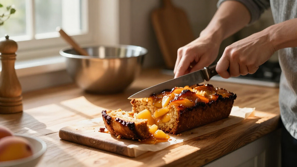 Peach Cobbler Loaf