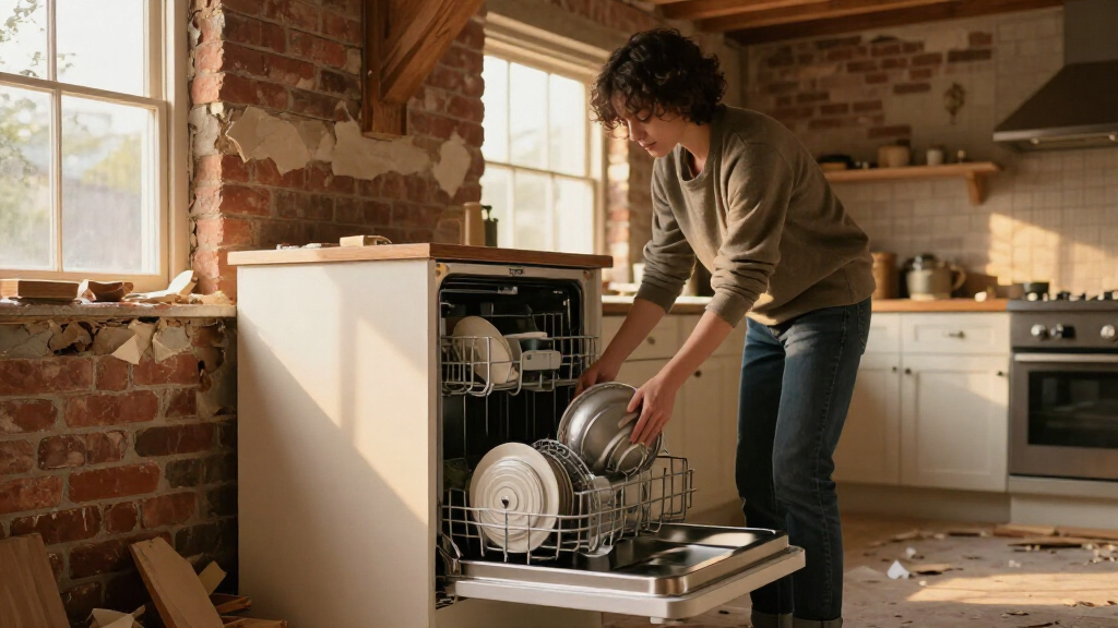 A Victorian Home's Entire Kitchen Was Demolished — Except For The Dishwasher