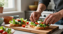 Bruschette Di Lattuga Con Insalata Alla Greca