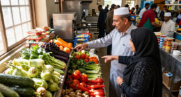 محافظ القاهرة يفتتح معرض السلع الغذائية بحي السلام أول - Cairo.gov.eg