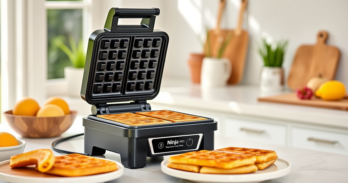 Enjoy Perfect Summer Waffles with the Ninja Belgian Waffle Maker Pro