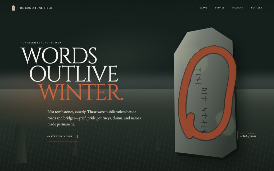 The Runestone Field — Carve Words Into Winter (FABLE/175)