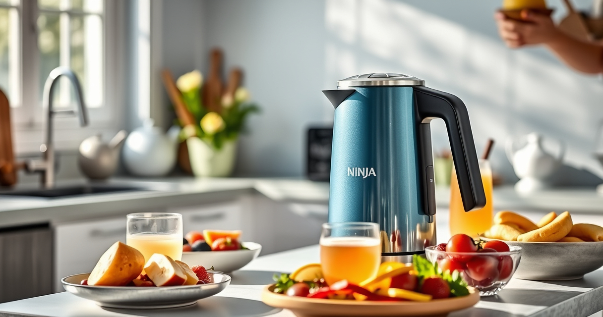 Host Pool Parties Effortlessly with the Ninja KT200BL Electric Kettle