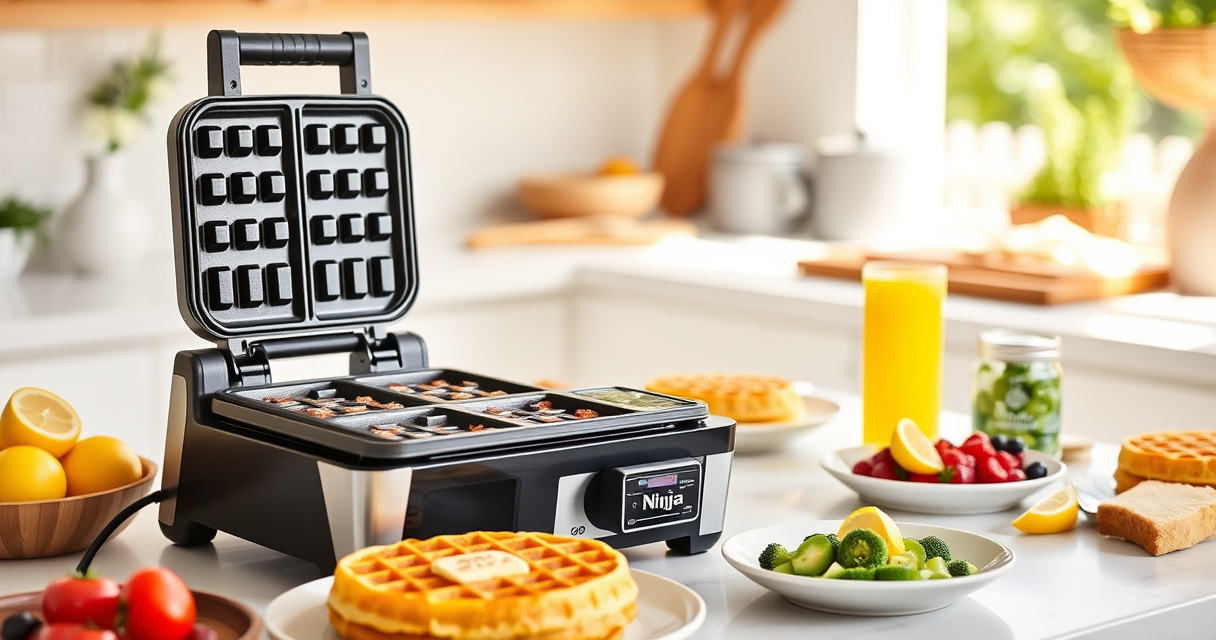 Ninja Belgian Waffle Maker Pro: Effortless Waffles for Your Summer Pool Party