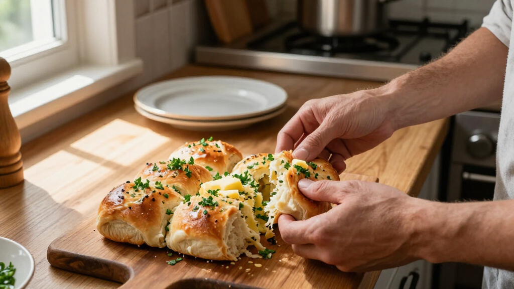 Tear & Share Garlic Bread Rolls