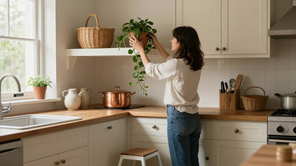 11 Clever Ideas For What To Do With The Awkward Space Above Kitchen Cabinets