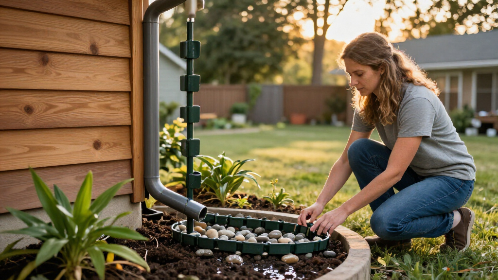 DIYers Hide Unsightly Downspouts With A Smart Design