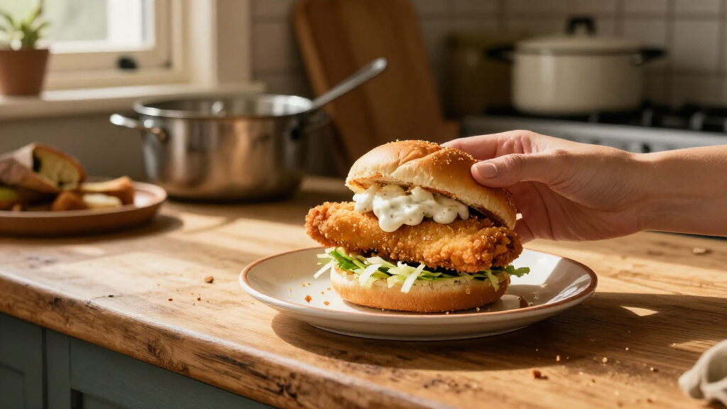 Rally's Crispy Fish Sandwich